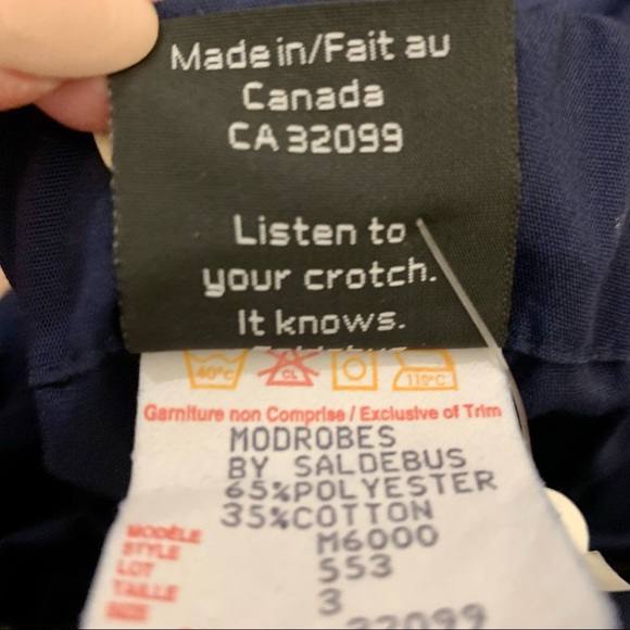 Modrobes Navy pant [mens size XL, vintage, grunge, Y2K, 90s, NWT, giftable] - Picture 4 of 7